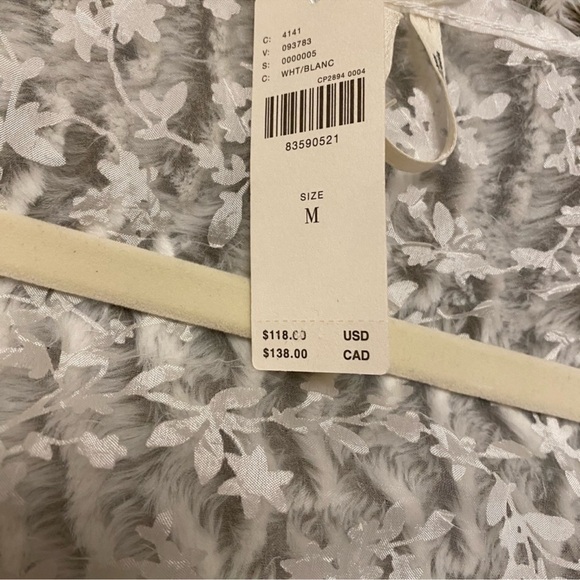 Anthropologie Organza Duster Sheer Short Sleeve Maxi Dress White OS NWT - Picture 5 of 5